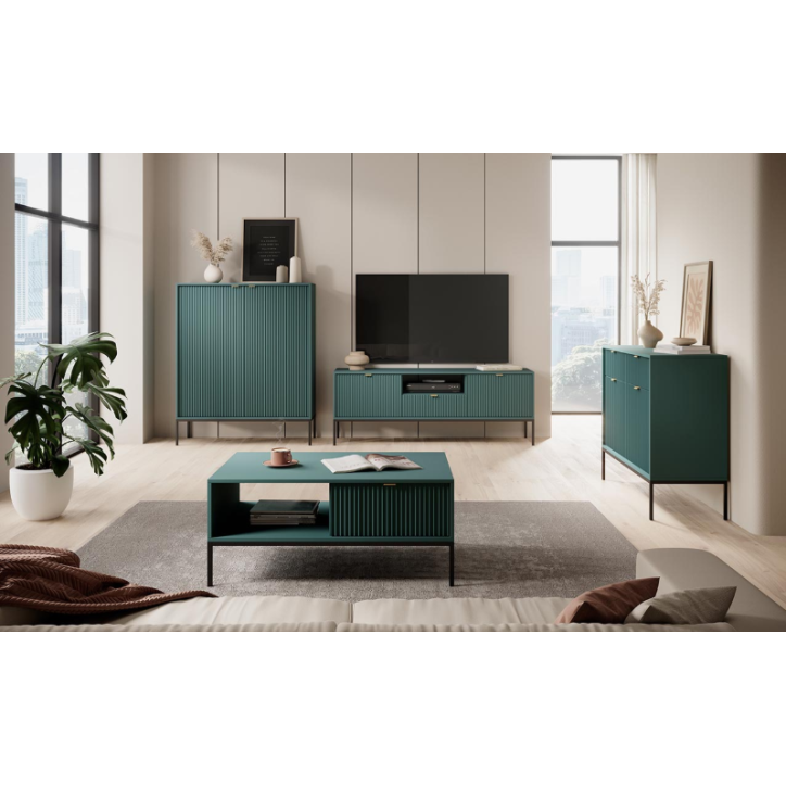Ensemble meuble TV NOVA couleur Vert
